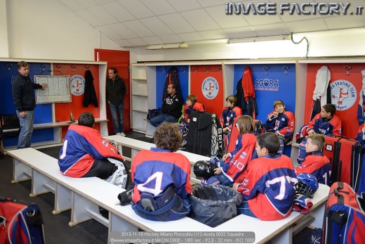 2013-11-10 Hockey Milano Rossoblu U12-Aosta 0032 Squadra